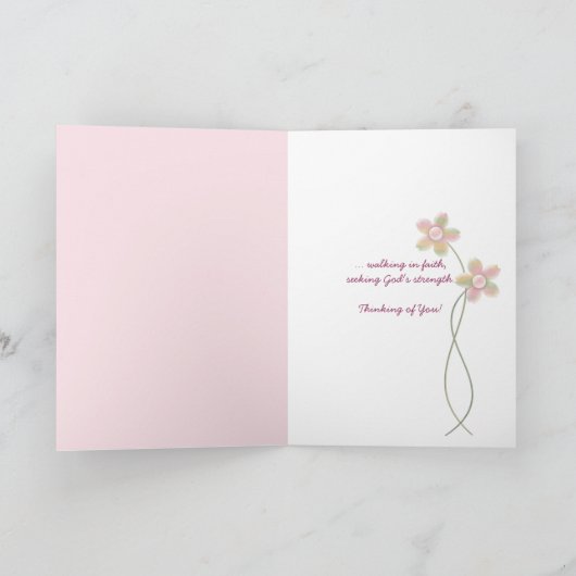 Roze lint Inspirerend Kaart (Binnen)