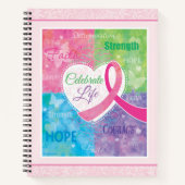 Roze lint Inspirerend Notitieboek (Voorkant)