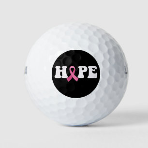 Roze Lint Kankerbewustzijn Borstkanker Hoop  Golfballen