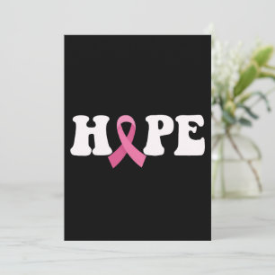 Roze Lint Kankerbewustzijn Borstkanker Hoop  Kaart