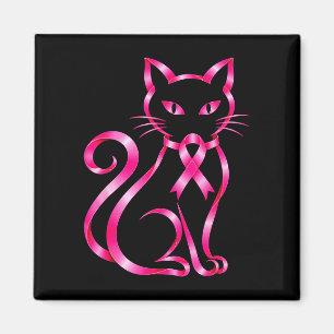 Roze lint kat borstkanker bewustzijn halloween  magneet
