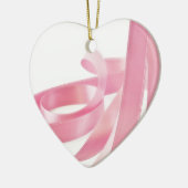 Roze lint keramisch ornament (Links)