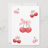 ROZE LINT KERSEN VERJAARDAG KAART (Achterkant)