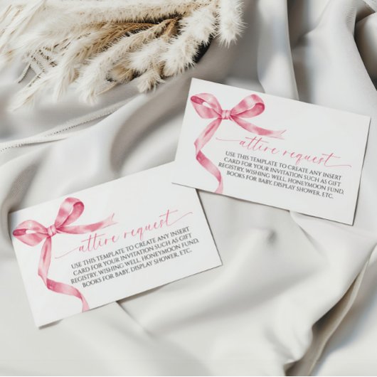 Roze lint kleding verzoek bijlage kaart