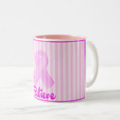 Roze lint koffie Mok (Voorkant rechts)