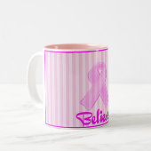 Roze lint koffie Mok (Voorkant links)