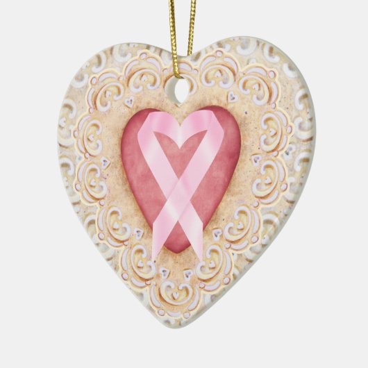 Roze Lint Kreeft Lint #2 Uit het Hart - SRF Keramisch Ornament (Links)