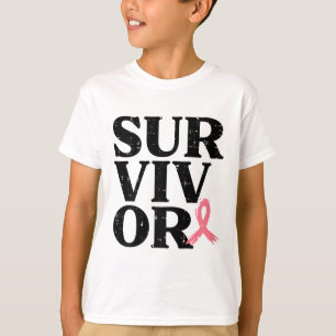 Roze Lint Krijger Borstkanker Bewustzijn Vrouwen  T-shirt