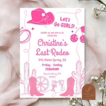 Roze lint Laatste Rodeo Cowgirl Bachelorette Feest