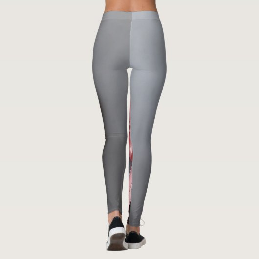 Roze lint legging (Achterkant)