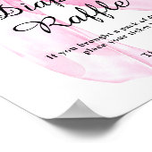 Roze lint lint luierraffle  poster (Hoek)