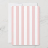 Roze lint lint patroon meisje baby shower kaart (Achterkant)