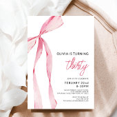 Roze lint lint verjaardagsfeestje viering script kaart