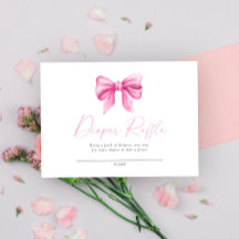 Roze lint luier raffle