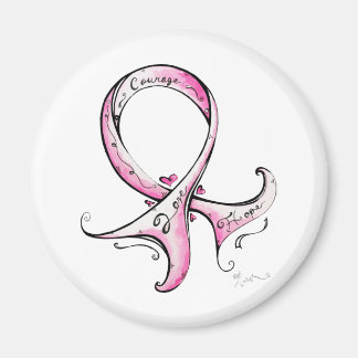 Roze lint magneet