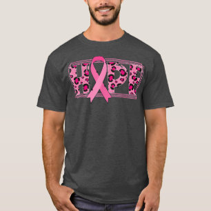 Roze lint met baanbrekende ademhalingskanker t-shirt