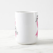 Roze lint met bloesems koffiemok (Center)