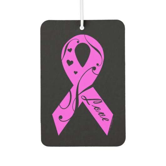 Roze lint met liefde luchtverfrisser (Voorkant)