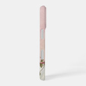 Roze lint met roos iPhone 16 hoesje (Rechterkant)