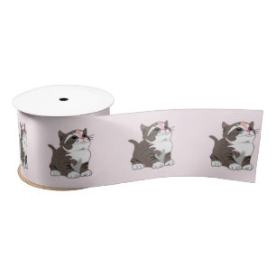 Roze lint met Schattigee Baby Cat -