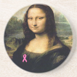 Roze lint Mona Lisa Zandsteen Onderzetter
