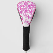 Roze lint Motif Golfheadcover (Voorkant)