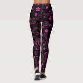 Roze lint multiprint...borstkanker leggings (Achterkant)