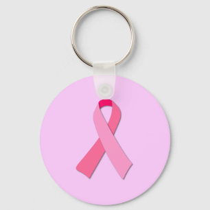 Roze Lint Ondersteuningssymbool voor Borstkankerbe Sleutelhanger