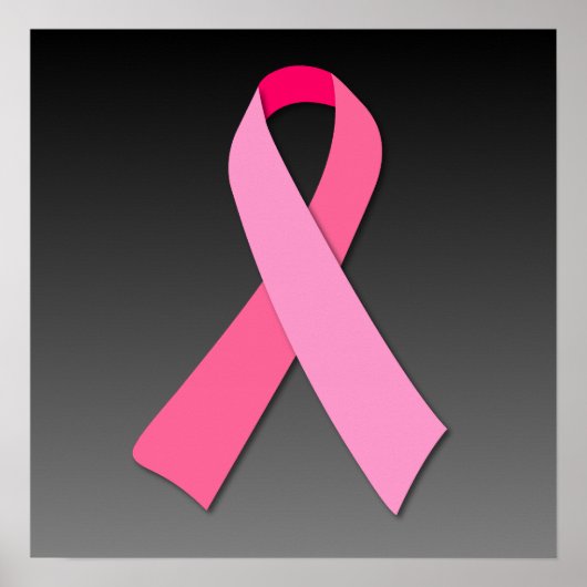 Roze lint op donkere verloop poster (Voorkant)