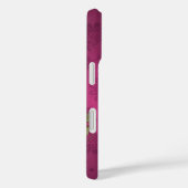 Roze lint op Magenta Damask Case-Mate iPhone Case (Achterkant / Rechts)
