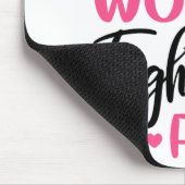 Roze lint overlevingsmiddel Borstkanker Muismat (Hoek)