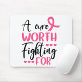 Roze lint overlevingsmiddel Borstkanker Muismat (Met muis)