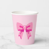 Roze lint papieren bekers (Achterkant)