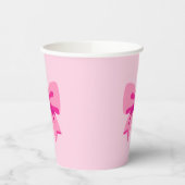 Roze lint papieren bekers (Links)