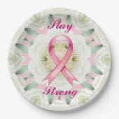 Roze lint papieren bordje (Voorkant)