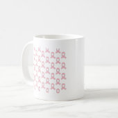 Roze Lint Patroon Koffiemok (Voorkant links)