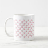 Roze Lint Patroon Koffiemok (Links)