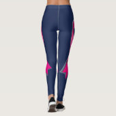 Roze lint Personaliseer 2 overlevende borstkanker Leggings (Achterkant)