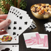 Roze lint pokerkaarten (Insitu)