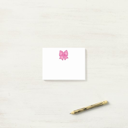 Roze lint post-it® notes (Op bureau)