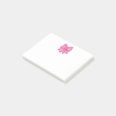 Roze lint post-it® notes (Schuin)