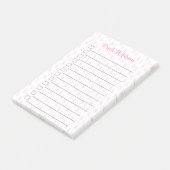 Roze lint post-it® notes (Schuin)