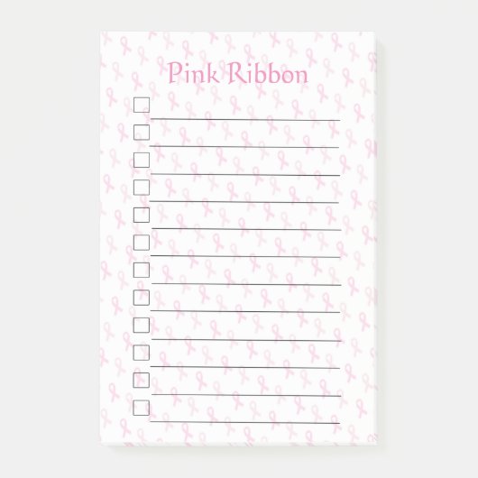 Roze lint post-it® notes (Voorkant)