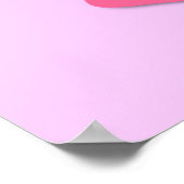 Roze lint poster (Hoek)
