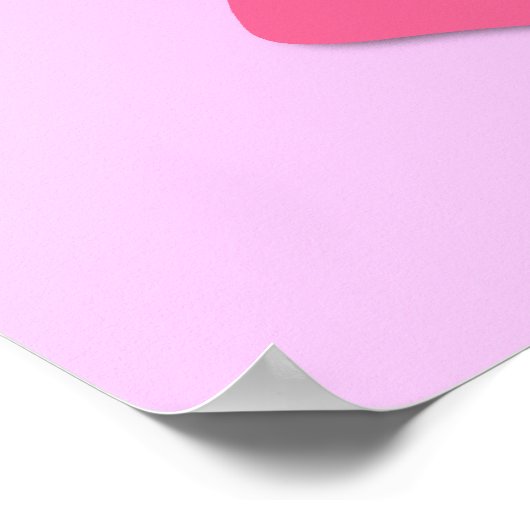 Roze lint poster (Hoek)