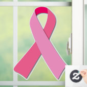 Roze lint raamsticker (Huis)