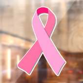 Roze lint raamsticker (Vel 2)