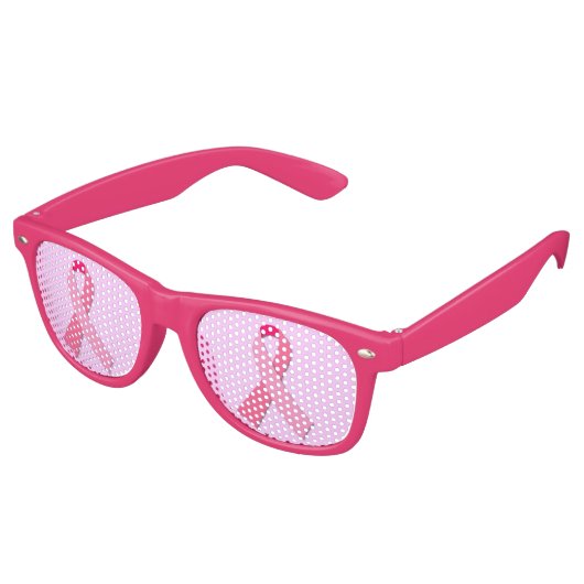 Roze lint retro zonnebril (Gekanteld)