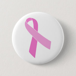 Roze lint ronde button 5,7 cm