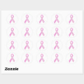 roze lint ronde sticker (Vel)